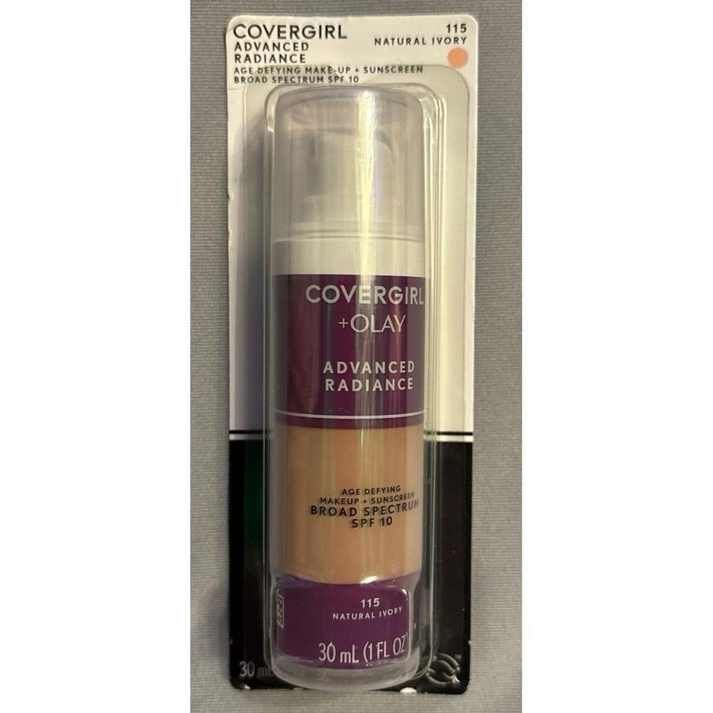 NEW Covergirl + Olay Advanced Radiance Age Defying Foundation, Natural Ivory 115